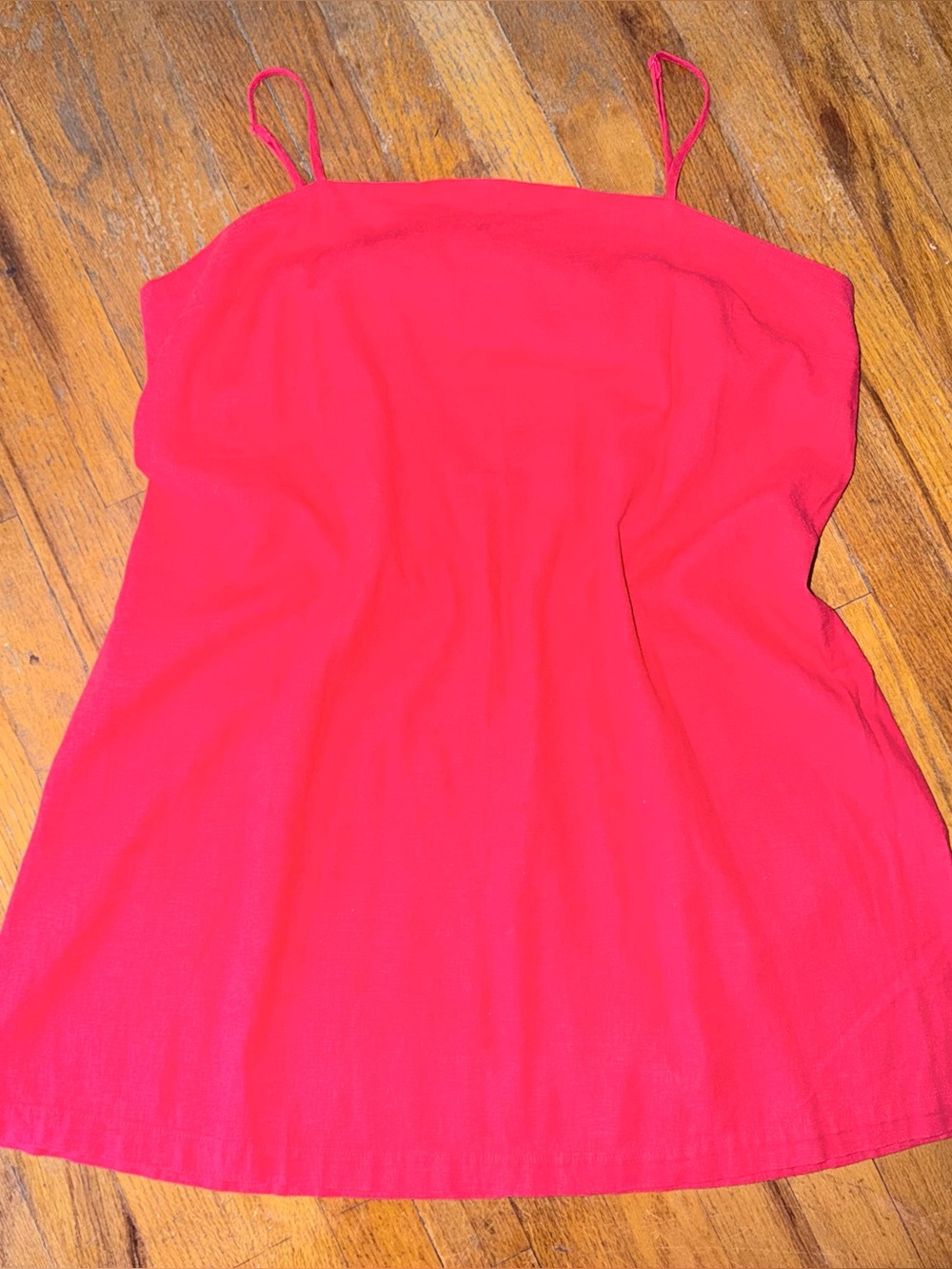 A new day Bright Red Spaghetti Strap Dress